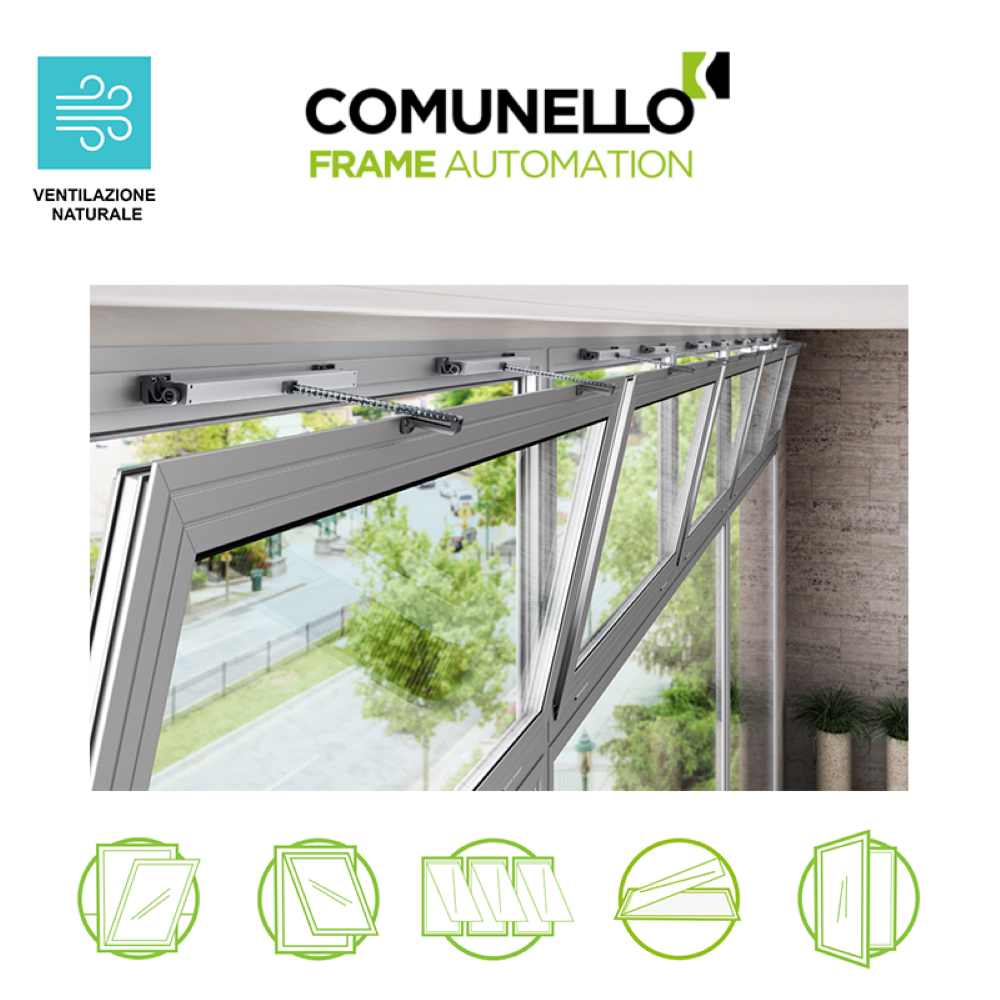 LIWIN L35 Slim Comunello - Attuatore elettromeccanico a catena per finestre vasistas e a sporgere LIWIN L35 Slim Comunello - Attuatore elettromeccanico a catena per finestre vasistas e a sporgere