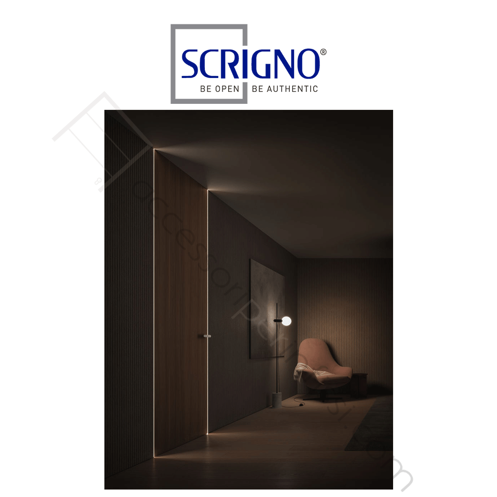 FILO44 Scrigno - Porta filo muro battente reversibile per interni