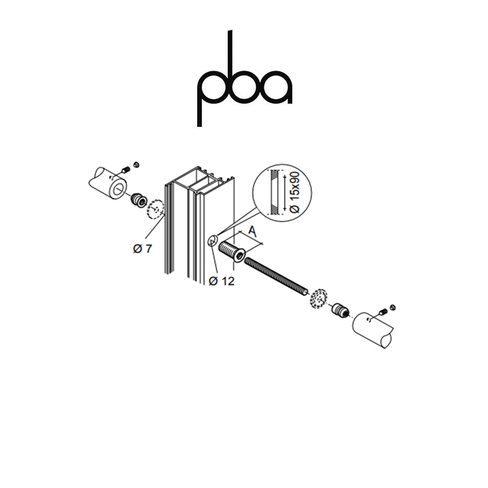 FIX.520.00IL.B2 PBA - Kit di fissaggio contrapposto per legno, PVC, alluminio a 2-3 camere, perno=33 mm | Programma: 200P - 200 FIX.520.00IL.B2 PBA - Kit di fissaggio contrapposto per legno, PVC, alluminio a 2-3 camere, perno=33 mm | Programma: 200P - 200