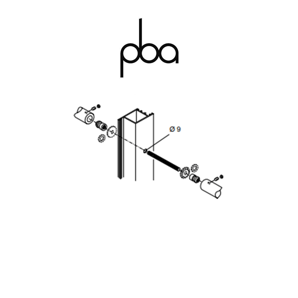FIX.710.000D.B2 PBA - Kit di fissaggio contrapposto per legno, alluminio, PVC | Programma IT - YOD - 200Q - 200E - 200 - M18 - 300 - PVD FIX.710.000D.B2 PBA - Kit di fissaggio contrapposto per legno, alluminio, PVC | Programma IT - YOD - 200Q - 200E - 200 - M18 - 300 - PVD