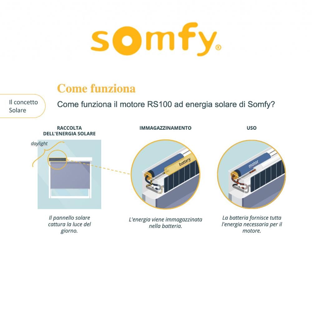ALTEA 50 SOLAR IO Somfy motore solare