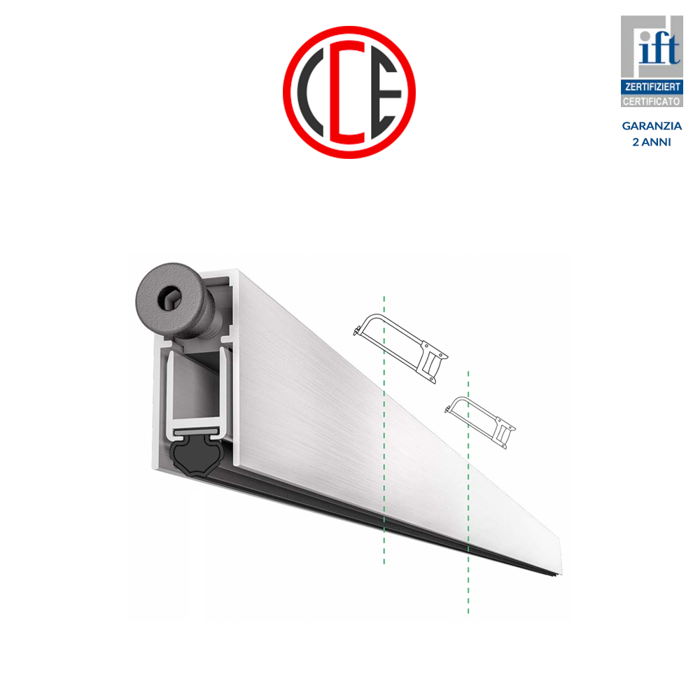 Antispiffero CCE One Size guarnizione sfilabile paraspiffero 13 × 28 mm lunghezza 1230 mm Antispiffero CCE One Size guarnizione sfilabile paraspiffero 13 × 28 mm lunghezza 1230 mm
