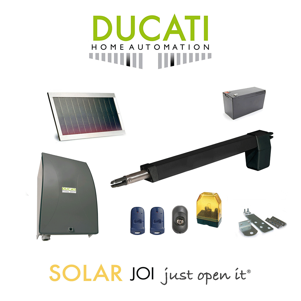 HC812-300 SOLAR MONO Ducati Home apricancello ad alimentazione solare HC812-300 SOLAR MONO Ducati Home apricancello ad alimentazione solare