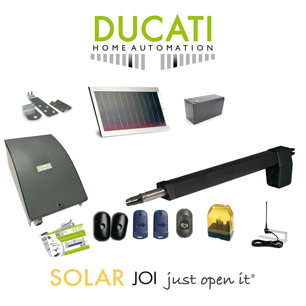 HC812-400 SOLAR MONO Ducati Home apricancello ad alimentazione solare HC812-400 SOLAR MONO Ducati Home apricancello ad alimentazione solare