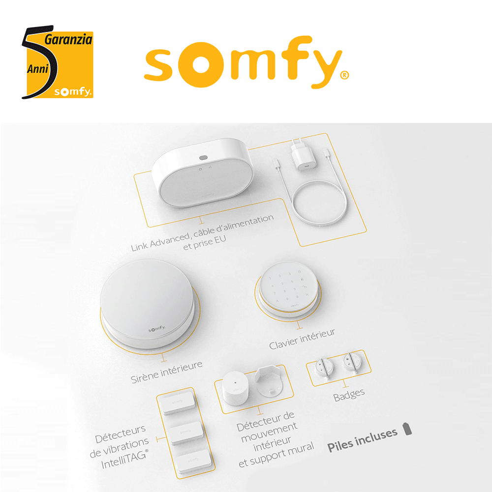 HOME ALARM ADVANCED Somfy Protect - Sistema di allarme sicurezza antifurto HOME ALARM ADVANCED Somfy Protect - Sistema di allarme sicurezza antifurto