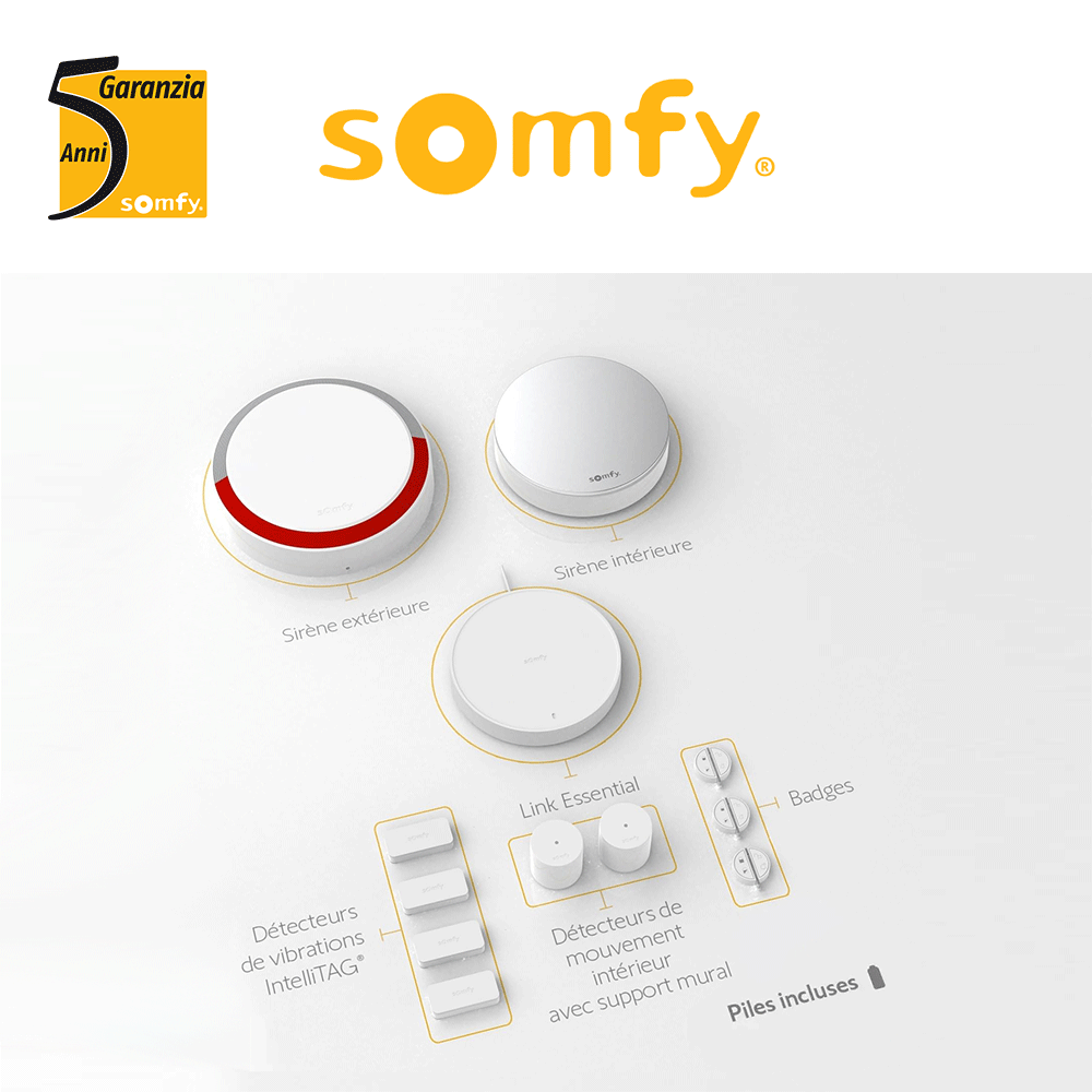 HOME ALARM ESSENTIAL PLUS INTEGRAL Somfy Protect - Sistema di allarme sicurezza antifurto HOME ALARM ESSENTIAL PLUS INTEGRAL Somfy Protect - Sistema di allarme sicurezza antifurto