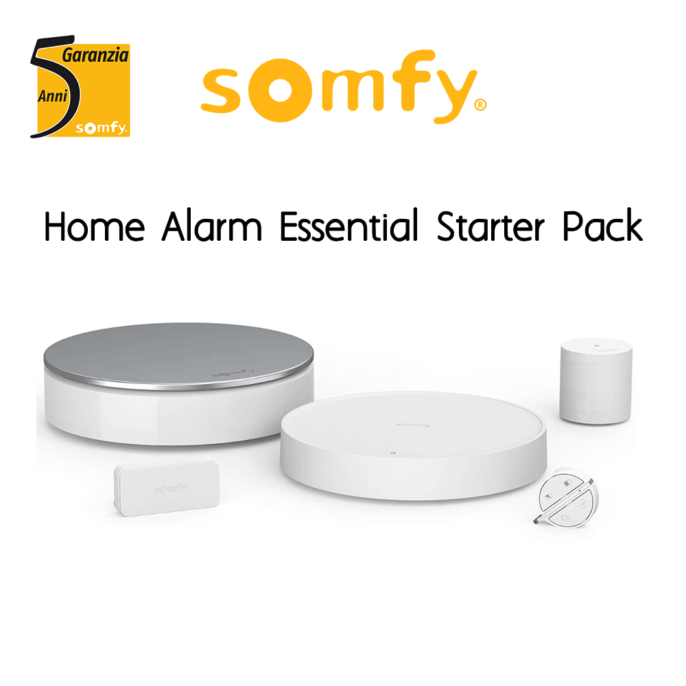 HOME ALARM ESSENTIAL STARTER PACK Somfy Protect - Sistema di allarme sicurezza antifurto HOME ALARM ESSENTIAL STARTER PACK Somfy Protect - Sistema di allarme sicurezza antifurto