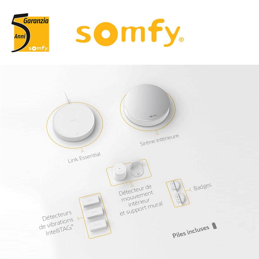 HOME ALARM ESSENTIAL Somfy Protect - Sistema di allarme sicurezza antifurto HOME ALARM ESSENTIAL Somfy Protect - Sistema di allarme sicurezza antifurto
