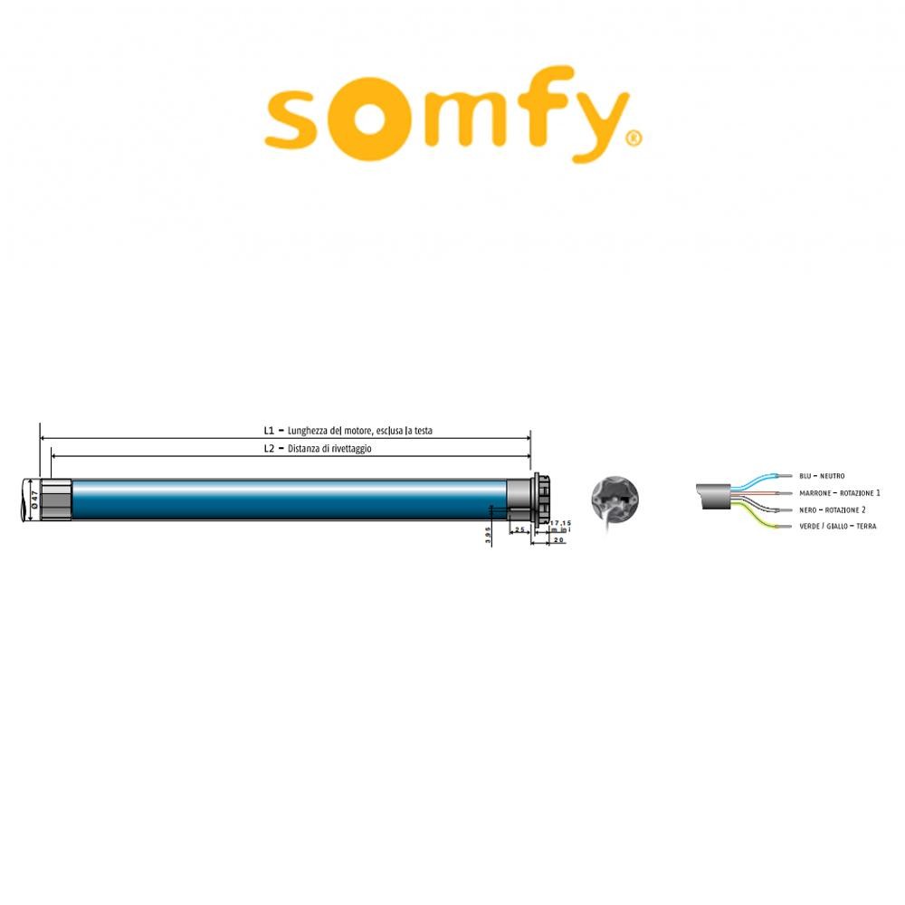 ILMO 2 50 WT SOMFY - Motore per tapparelle ILMO 2 50 WT SOMFY - Motore per tapparelle