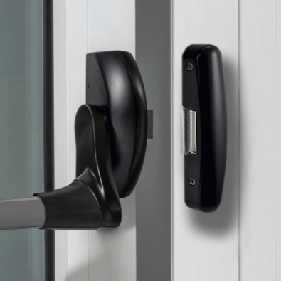 Opera incontro elettrico per maniglione antipanico 12/24V bloccato senza alimentazione Opera incontro elettrico per maniglione antipanico 12/24V bloccato senza alimentazione