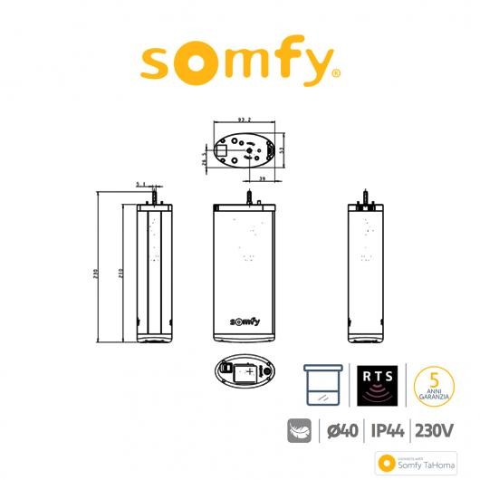 IRISMO MINI 35 RTS Somfy Motore tenda irismo wirefree IRISMO MINI 35 RTS Somfy Motore tenda irismo wirefree