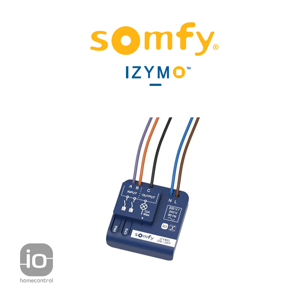 Ricevitore per illuminazioni Somfy IZYMO ON-OFF LIGHTING RECEIVER io Ricevitore per illuminazioni Somfy IZYMO ON-OFF LIGHTING RECEIVER io