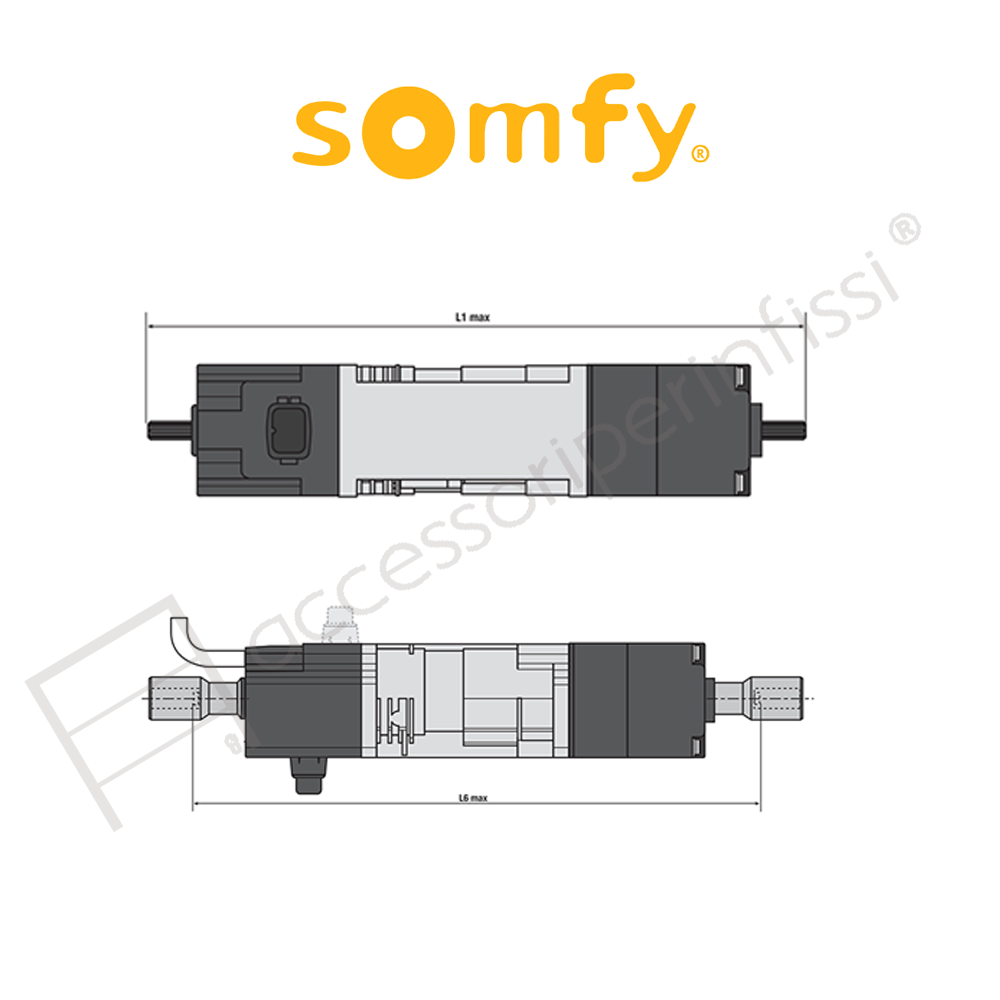 J4 HTM Somfy motore per frangisole e lamelle J4 HTM Somfy motore per frangisole e lamelle