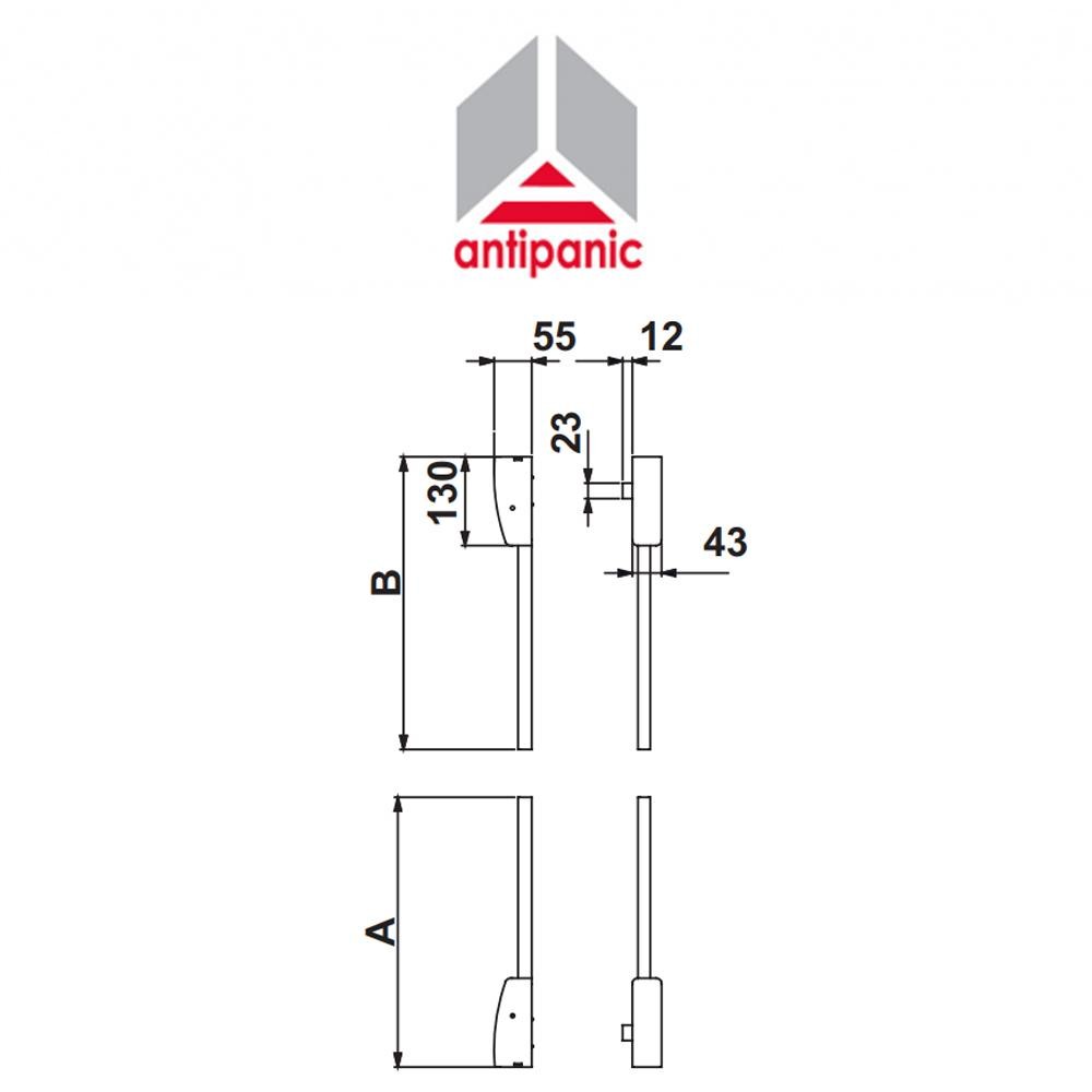 555 Antipanic - Kit aste e scrocchi laterali 555 Antipanic - Kit aste e scrocchi laterali