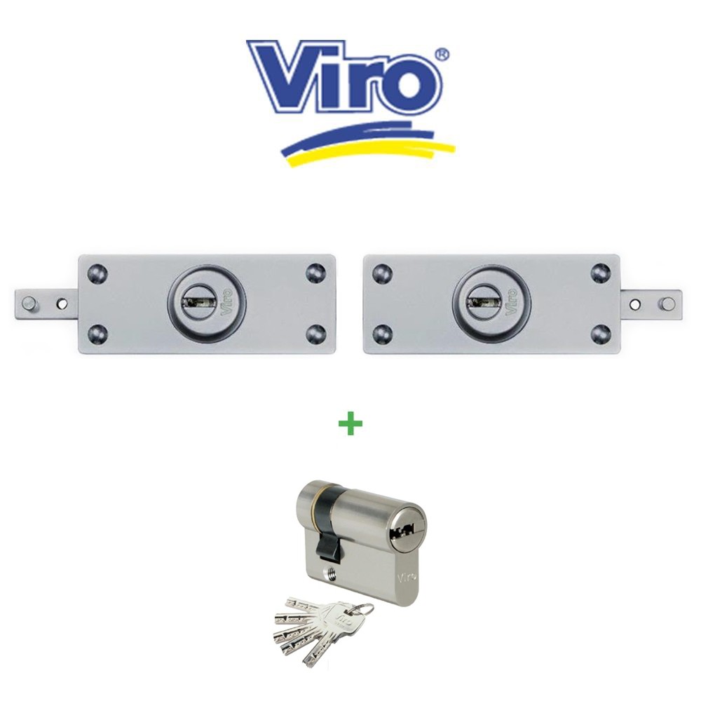 Kit serrature corazzate laterali in coppia per serrande Viro art. 8272/8273 Kit serrature corazzate laterali in coppia per serrande Viro art. 8272/8273