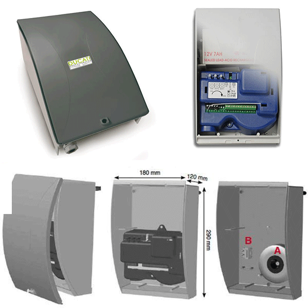 HC812-400 SOLAR MONO Ducati Home apricancello ad alimentazione solare HC812-400 SOLAR MONO Ducati Home apricancello ad alimentazione solare