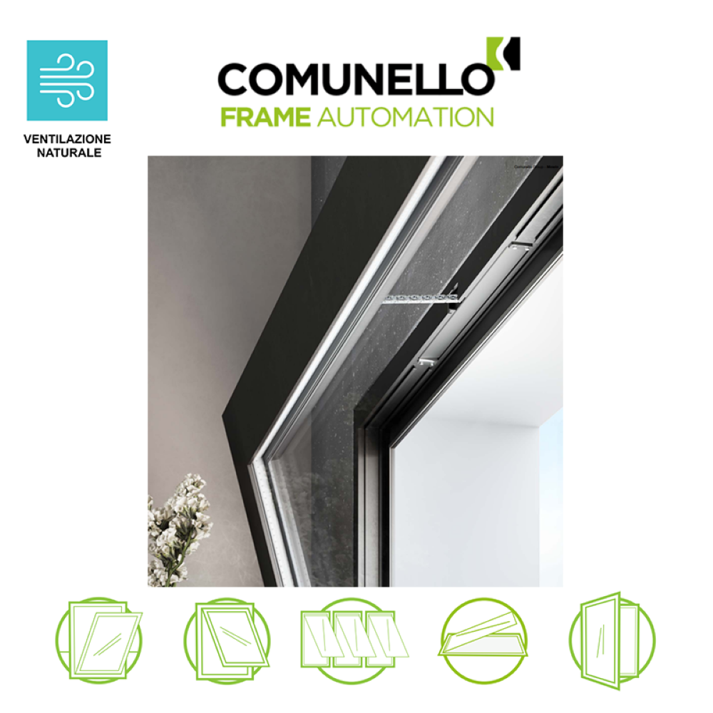 LIWIN L20 Insert Wi-Fi Comunello - Attuatore elettromeccanico a catena per finestre vasistas e a sporgere LIWIN L20 Insert Wi-Fi Comunello - Attuatore elettromeccanico a catena per finestre vasistas e a sporgere