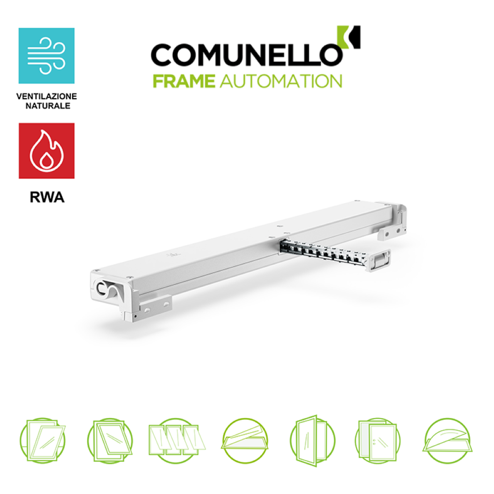 LIWIN L40 Comunello - Attuatore elettromeccanico a catena per finestre vasistas e a sporgere LIWIN L40 Comunello - Attuatore elettromeccanico a catena per finestre vasistas e a sporgere