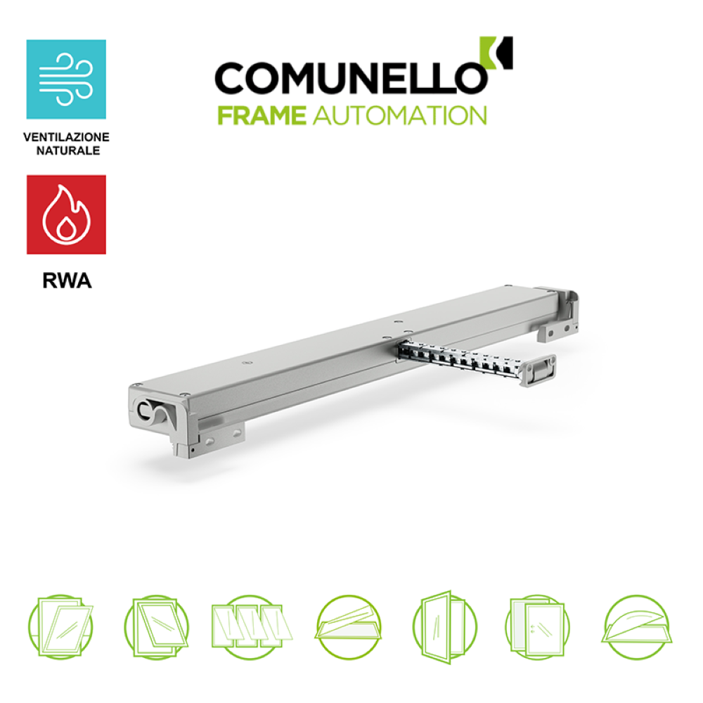 LIWIN L40 Comunello - Attuatore elettromeccanico a catena per finestre vasistas e a sporgere LIWIN L40 Comunello - Attuatore elettromeccanico a catena per finestre vasistas e a sporgere