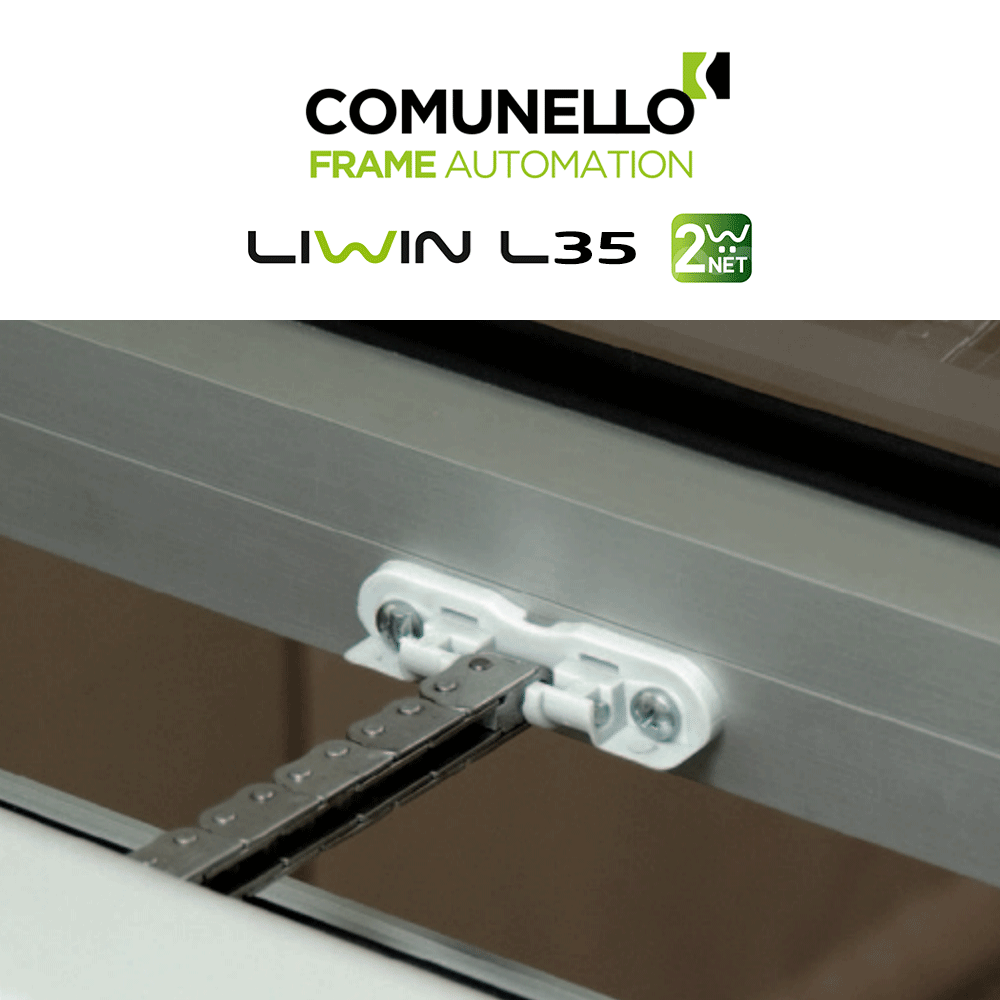 LIWIN L35 2W-NET Comunello | Doppio attuatore elettrico a catena per finestre vasistas e a sporgere LIWIN L35 2W-NET Comunello | Doppio attuatore elettrico a catena per finestre vasistas e a sporgere