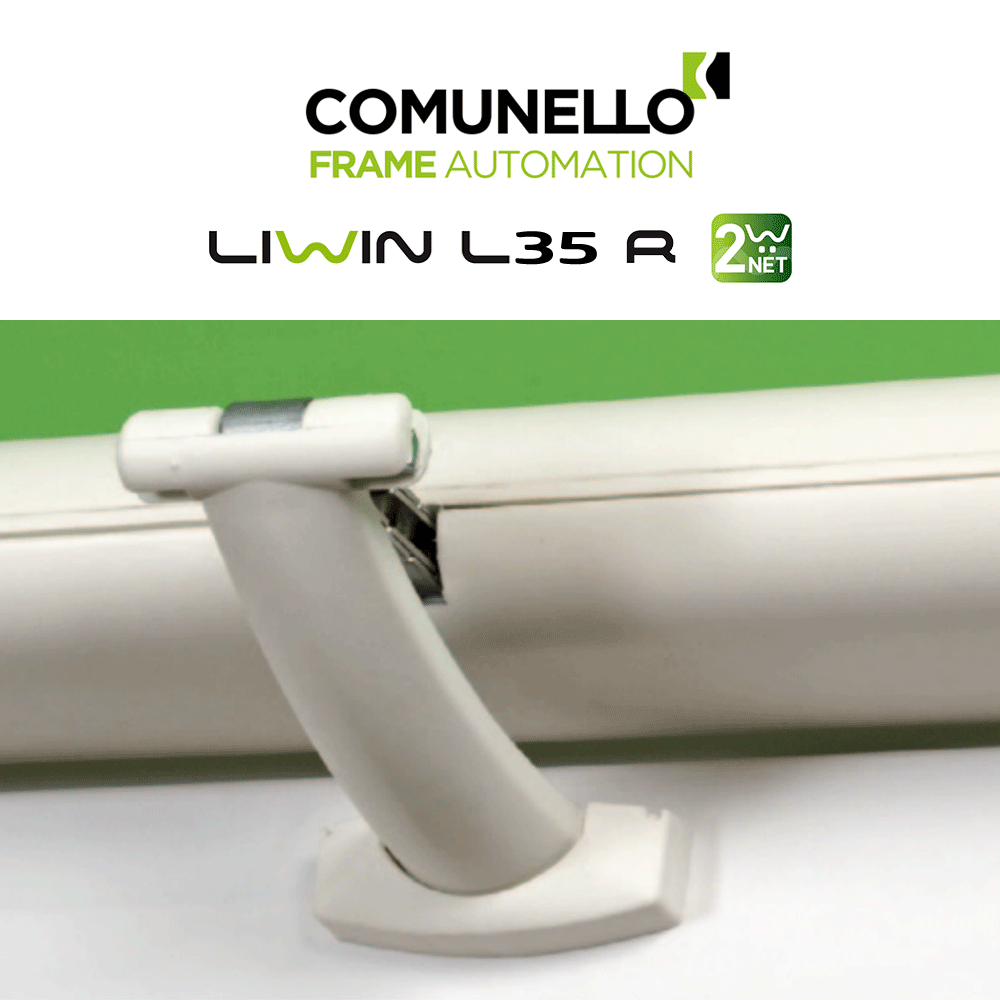 LIWIN L35 RADIO 2W-NET Comunello | Doppio attuatore elettrico radiocomandato a catena per finestre vasistas e a sporgere LIWIN L35 RADIO 2W-NET Comunello | Doppio attuatore elettrico radiocomandato a catena per finestre vasistas e a sporgere