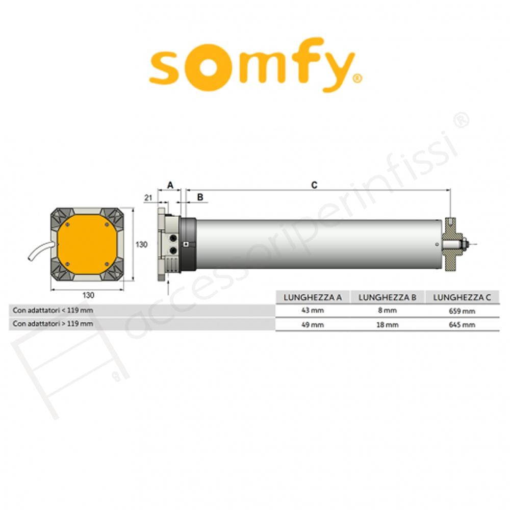 LT 80S CSI Somfy motore con manovra di soccorso per porte di garage LT 80S CSI Somfy motore con manovra di soccorso per porte di garage