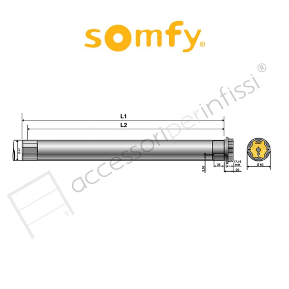 MAESTRIA WT Somfy motore radio per tende ZIP e convenzionali