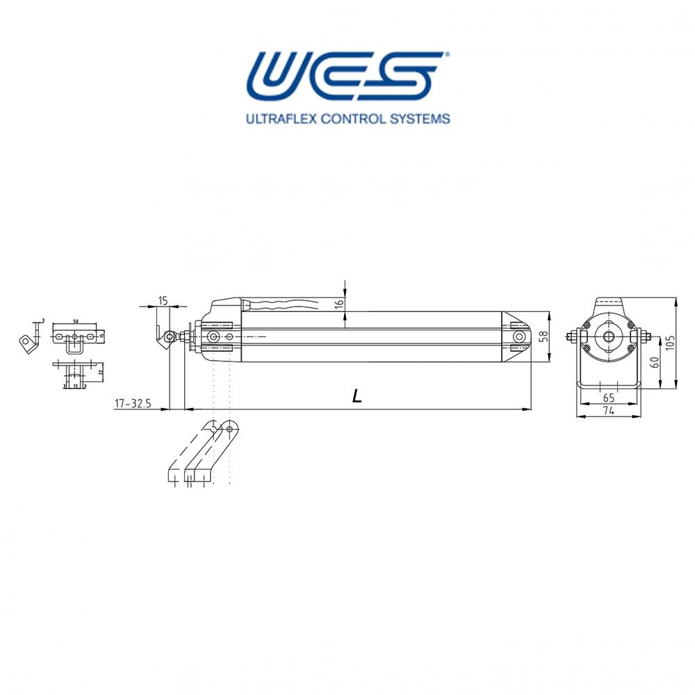 MAX Ultraflex UCS attuatore a stelo per finestre a sporgere e lucernari