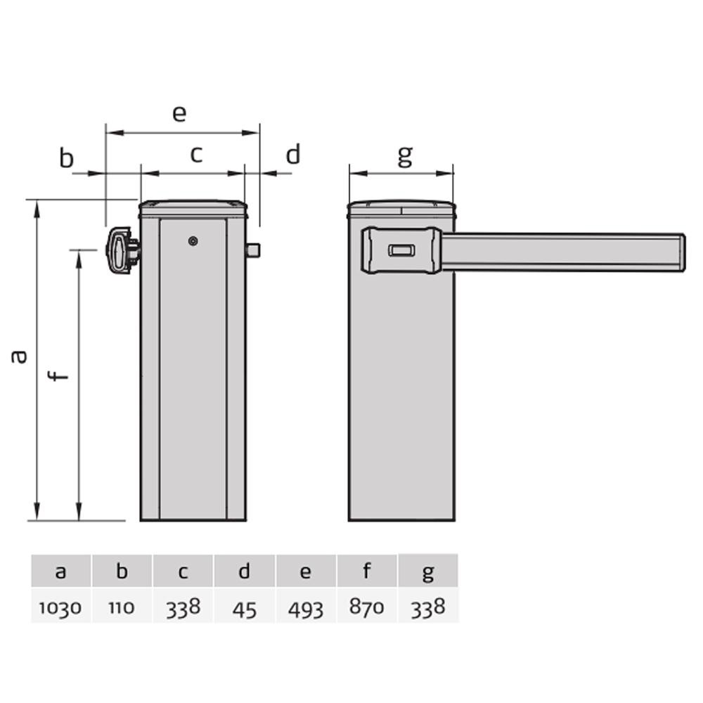 MAXIMA ULTRA 36 230V barriera elettromeccanica