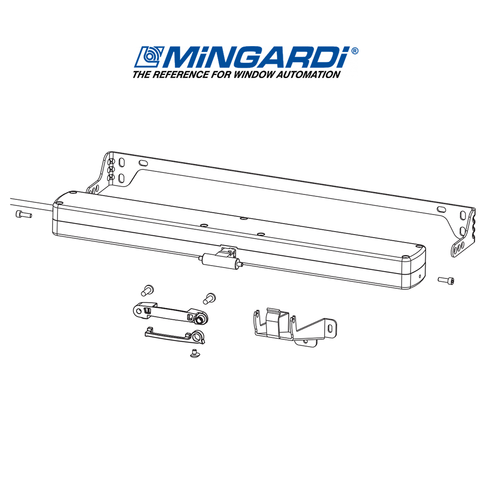 Mingardi - Attuatore motore a catena per finestre MICRO EVO BASIC Mingardi - Attuatore motore a catena per finestre MICRO EVO BASIC