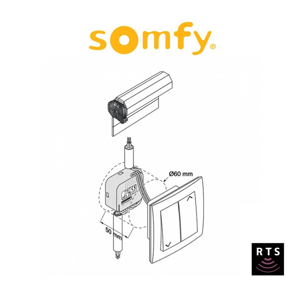 Micro ricevitore radio RTS Somfy per tapparelle Micro ricevitore radio RTS Somfy per tapparelle