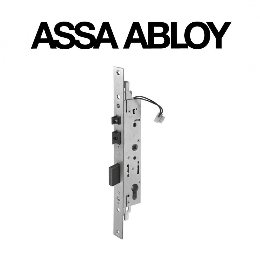 N9970025000 Assa Abloy | Serratura elettrica con catenaccio avanzante ad ingranaggi scrocco e catenaccio entrata 25
