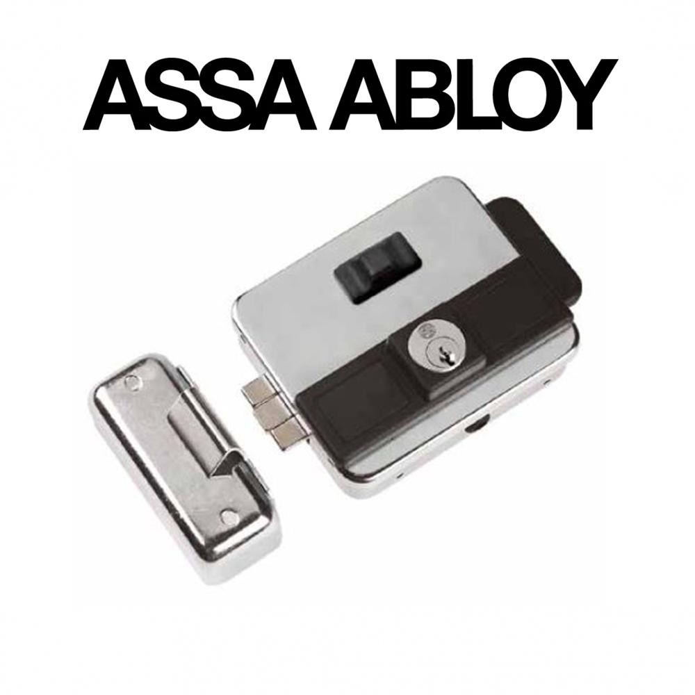 NF5015/1Z Assa Abloy | Serratura elettrica da applicare Corni Multipla pulsante e cilindro