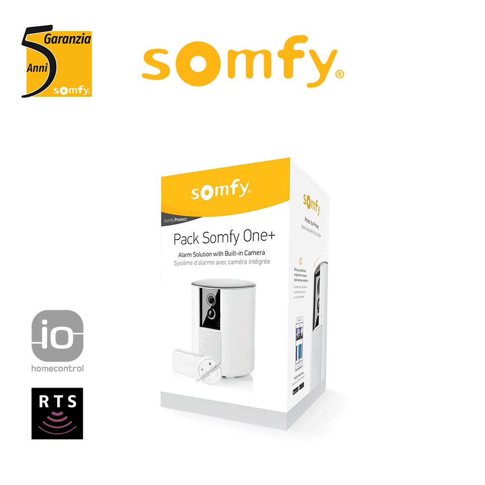 Sistema di sicurezza telecamera e allarme Somfy ONE+