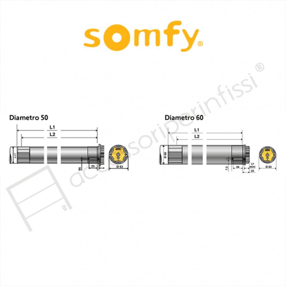 OREA RTS Somfy motore per tende da sole cassonate OREA RTS Somfy motore per tende da sole cassonate