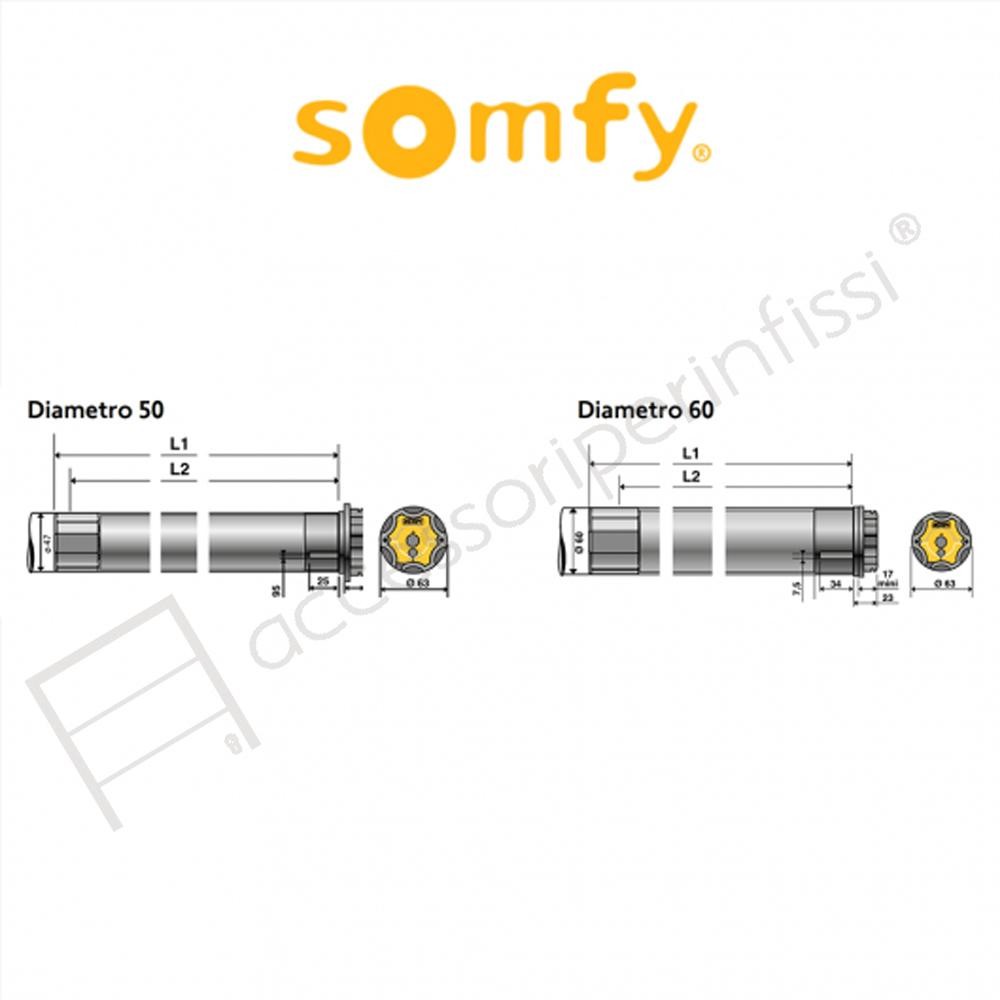 OREA WT Somfy motore per tende da sole cassonate OREA WT Somfy motore per tende da sole cassonate