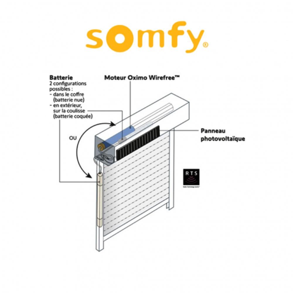 OXIMO 40 WIREFREE RTS Somfy motore radio per tapparelle OXIMO 40 WIREFREE RTS Somfy motore radio per tapparelle