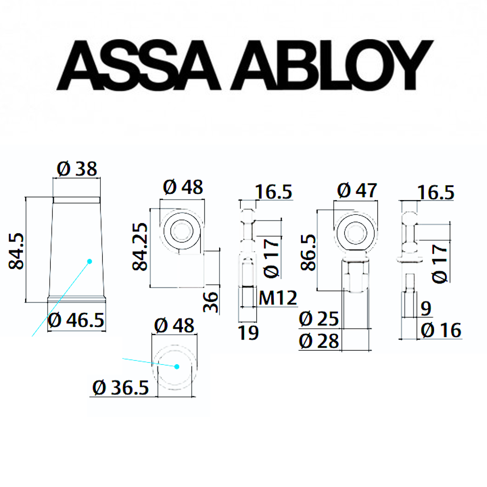 PAL400041000000 Assa Abloy | Blister per lucchetto a campana Yale serie Y170