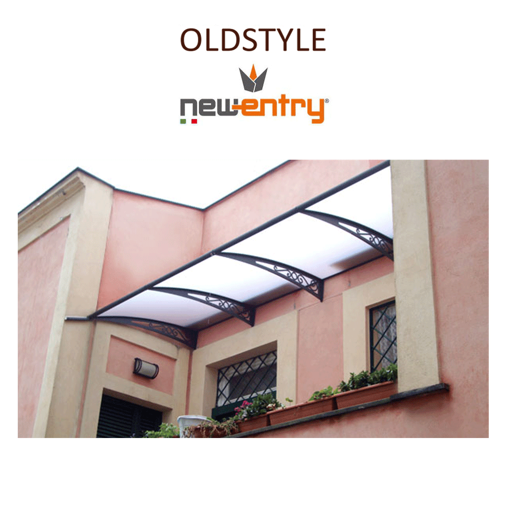 OLDSTYLE Royal Pat sporgenza 125 cm - Pensilina con tetto satinato per esterni OLDSTYLE Royal Pat sporgenza 125 cm - Pensilina con tetto satinato per esterni