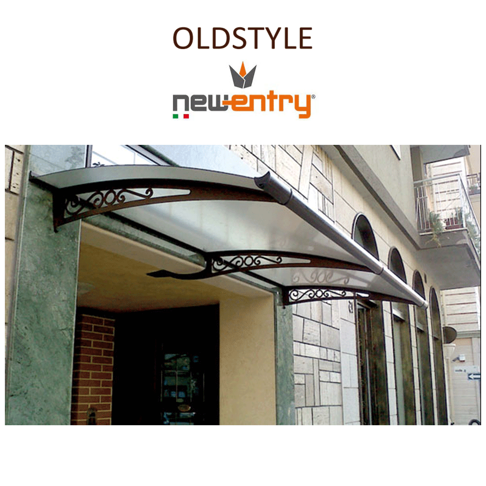 OLDSTYLE Royal Pat sporgenza 125 cm - Pensilina con tetto satinato per esterni OLDSTYLE Royal Pat sporgenza 125 cm - Pensilina con tetto satinato per esterni