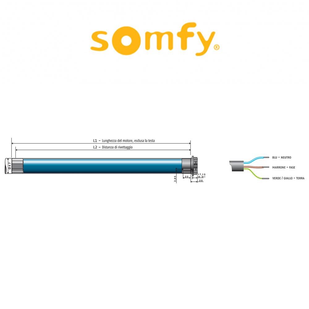 PERGOLA io Somfy motore radio per pergole e lamelle