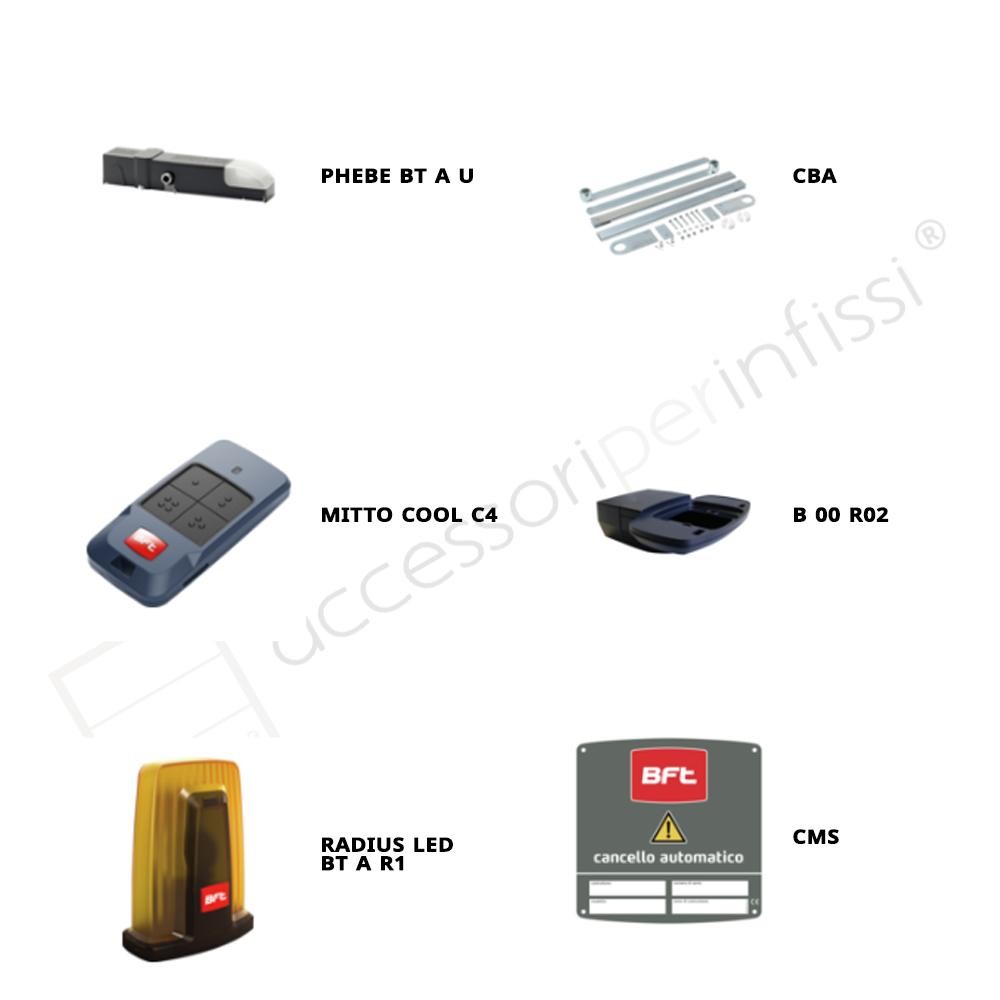 PHEBE BT A BFT - KIT porte garage basculanti 