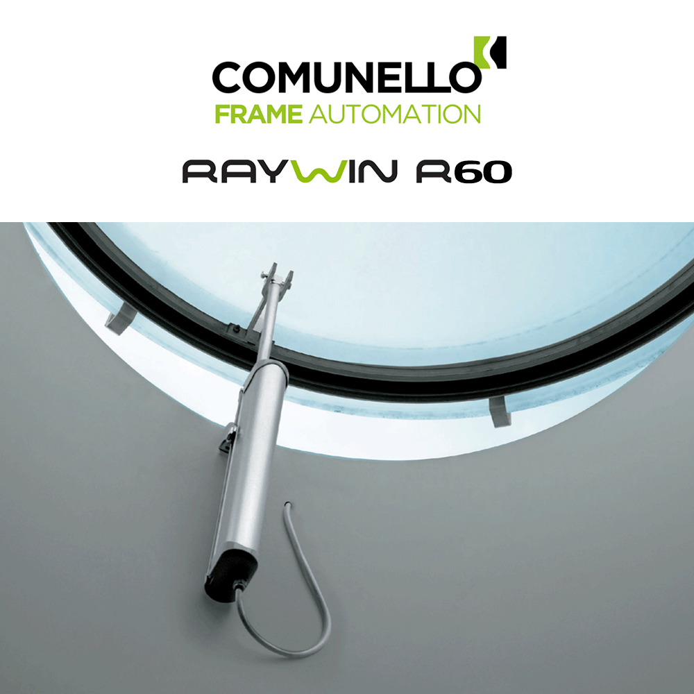RAYWIN R60 REGULATOR Comunello - Attuatore elettrico a stelo per finestre a sporgere e lucernari RAYWIN R60 REGULATOR Comunello - Attuatore elettrico a stelo per finestre a sporgere e lucernari