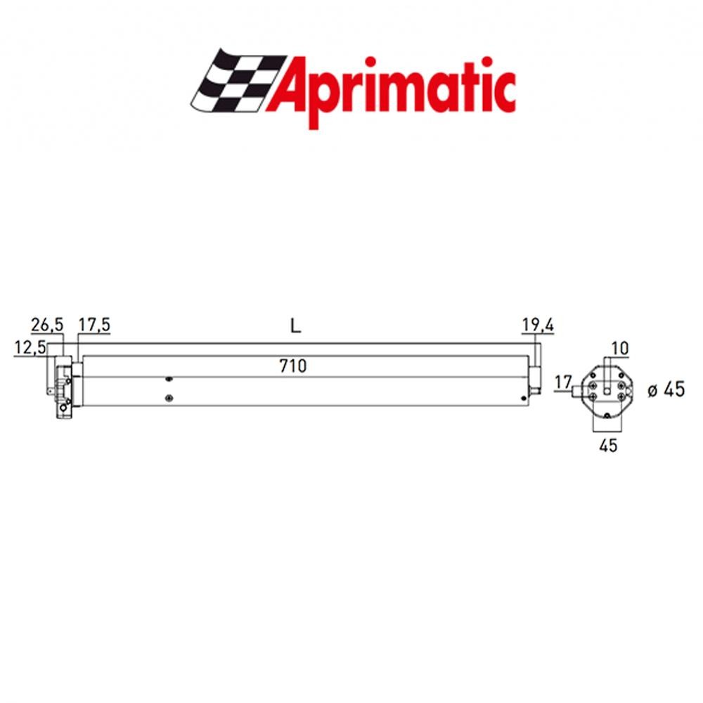 REVOLUX 45SMS Aprimatic - Motore radio per tapparelle REVOLUX 45SMS Aprimatic - Motore radio per tapparelle