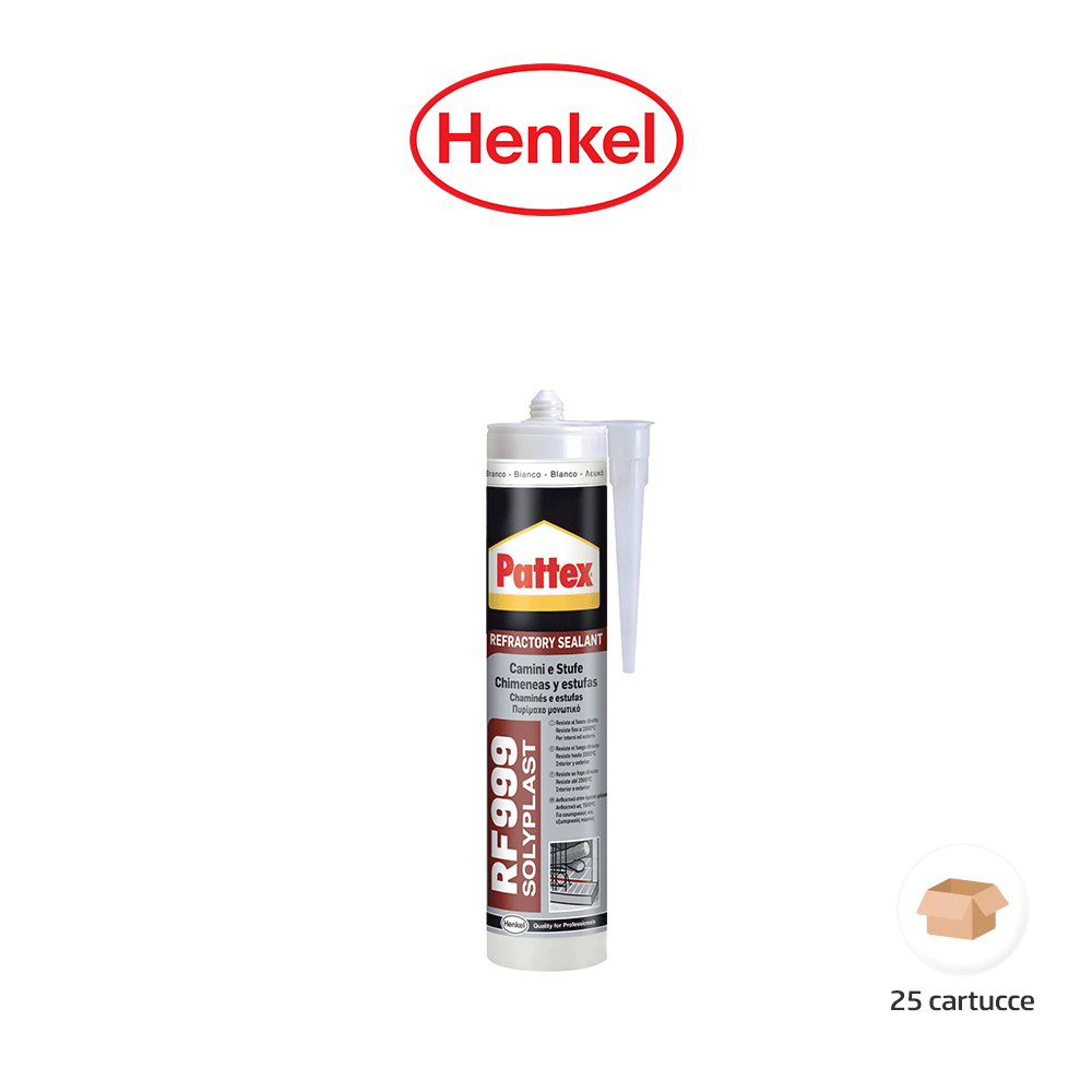 Silicone sigillante refrattario Henkel PATTEX RF 999 Silicone sigillante refrattario Henkel PATTEX RF 999