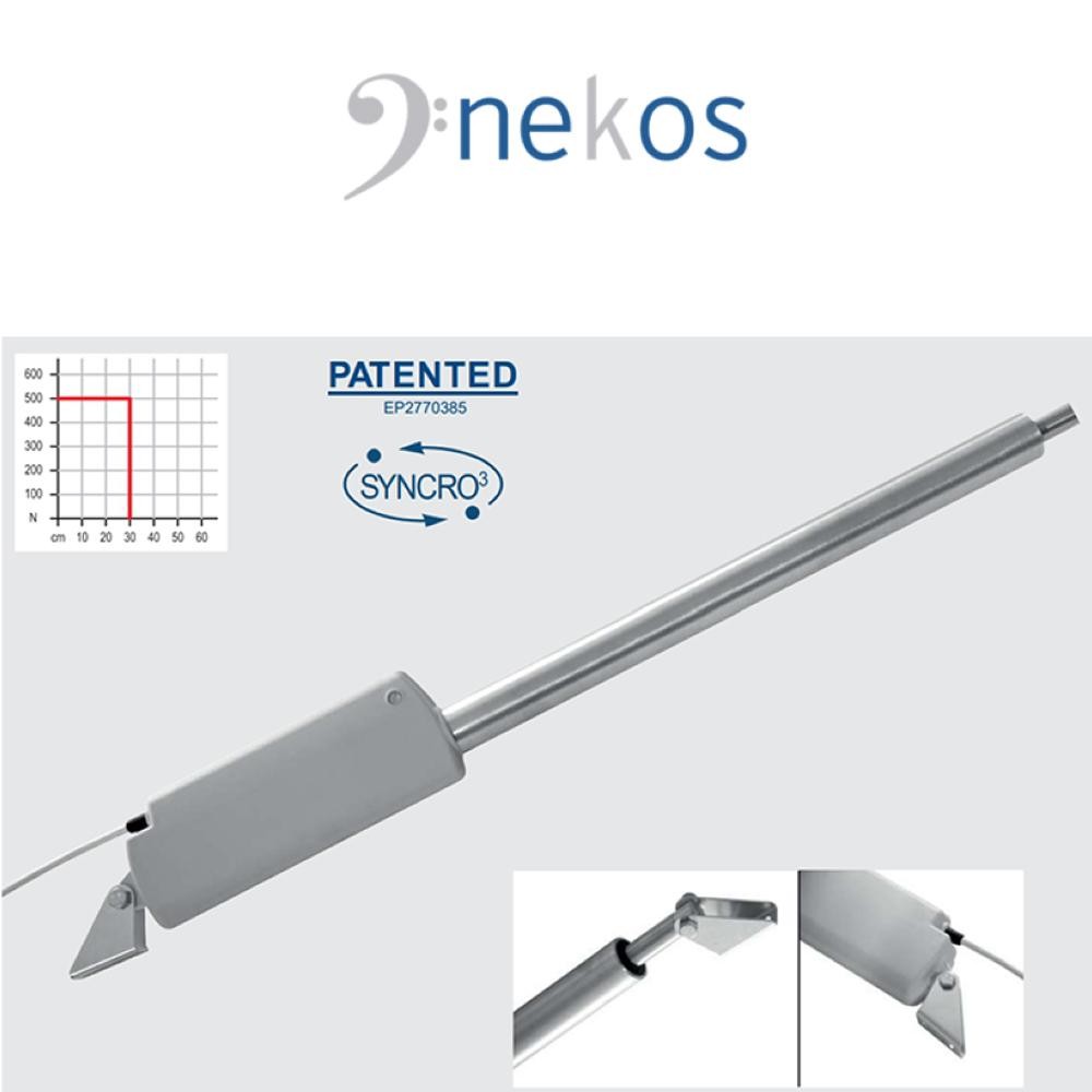 ROCK - Attuatore lineare a stelo rigido 500N per finestre a lamelle e piccole cupole