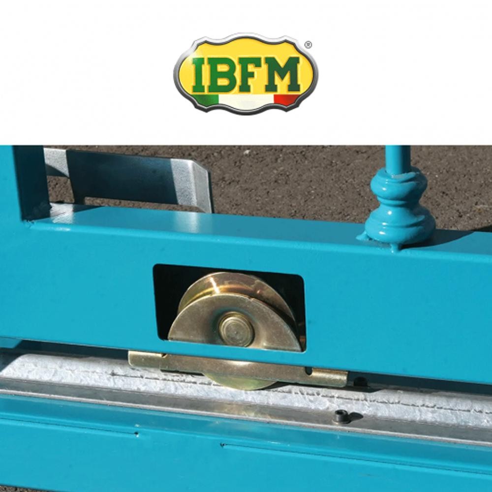 962 IBFM - Ruota per cancelli 1 cuscinetto gola V Inox