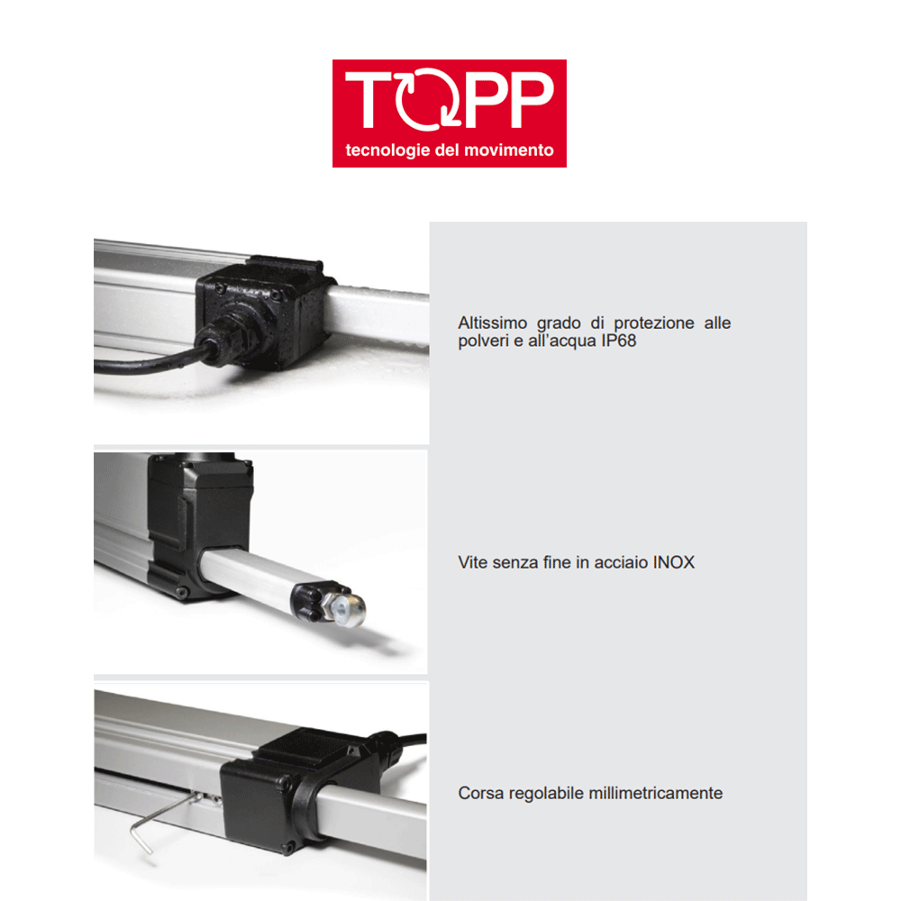 S80 SYNCRO Topp - Coppia attuatori sincronizzati a stelo per lucernari e cupole S80 SYNCRO Topp - Coppia attuatori sincronizzati a stelo per lucernari e cupole