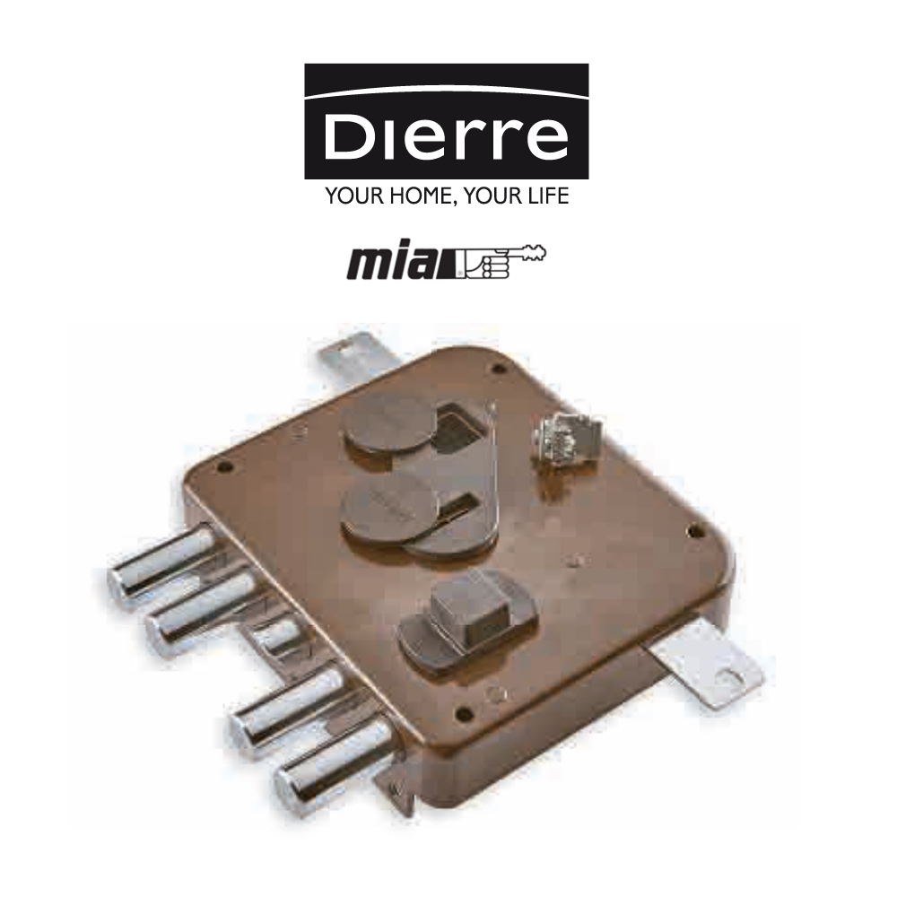 Serratura triplice a doppia mappa Atra Dierre Sinistra art. SER3122 2SA Serratura triplice a doppia mappa Atra Dierre Sinistra art. SER3122 2SA