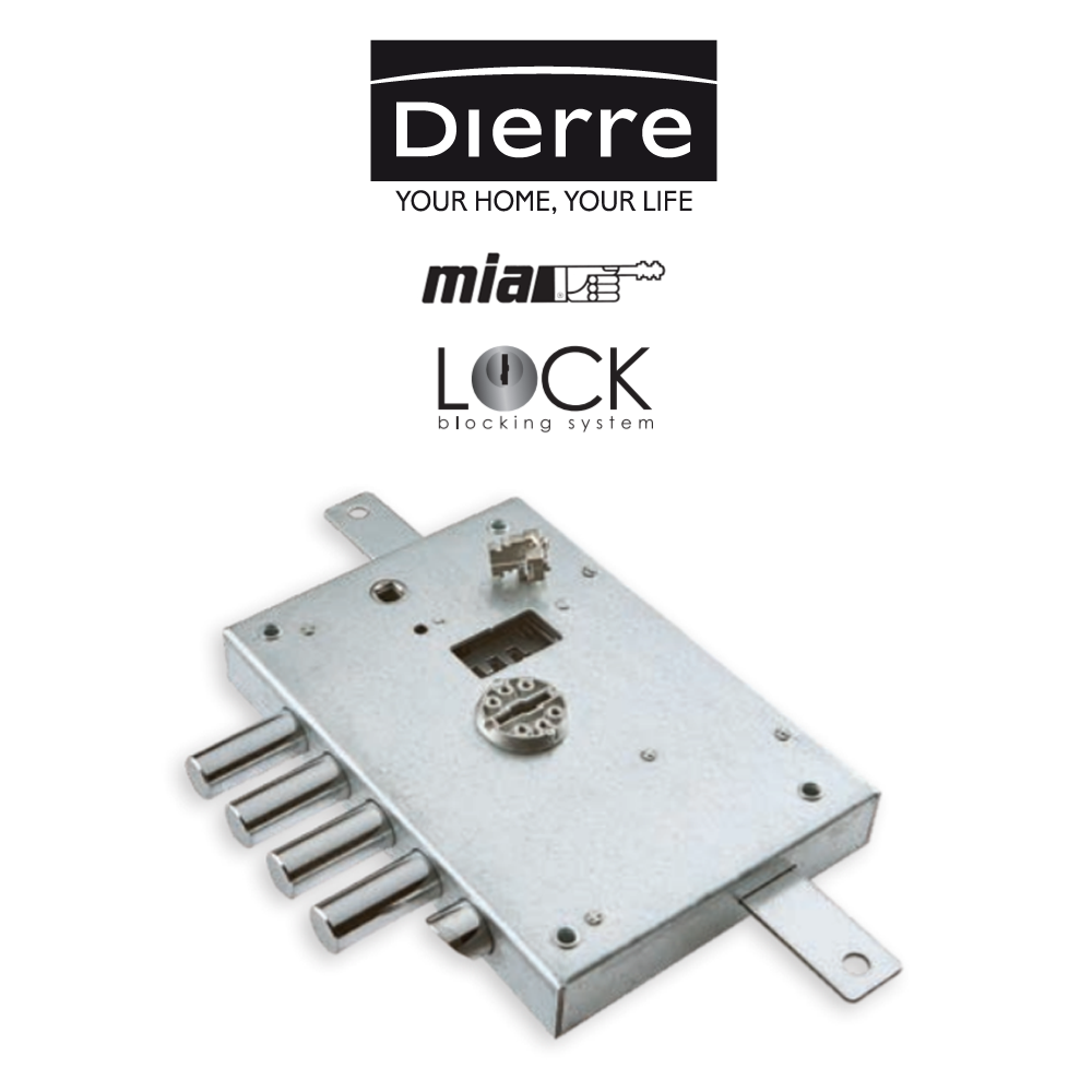 Serratura triplice a doppia mappa Atra Dierre Sinistra art. SER6112 1SE Serratura triplice a doppia mappa Atra Dierre Sinistra art. SER6112 1SE